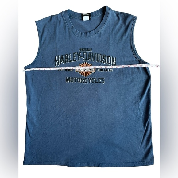 Harley Davidson Berts Barracuda Sleeveless T-Shirt Mens Size XL - Picture 4 of 6